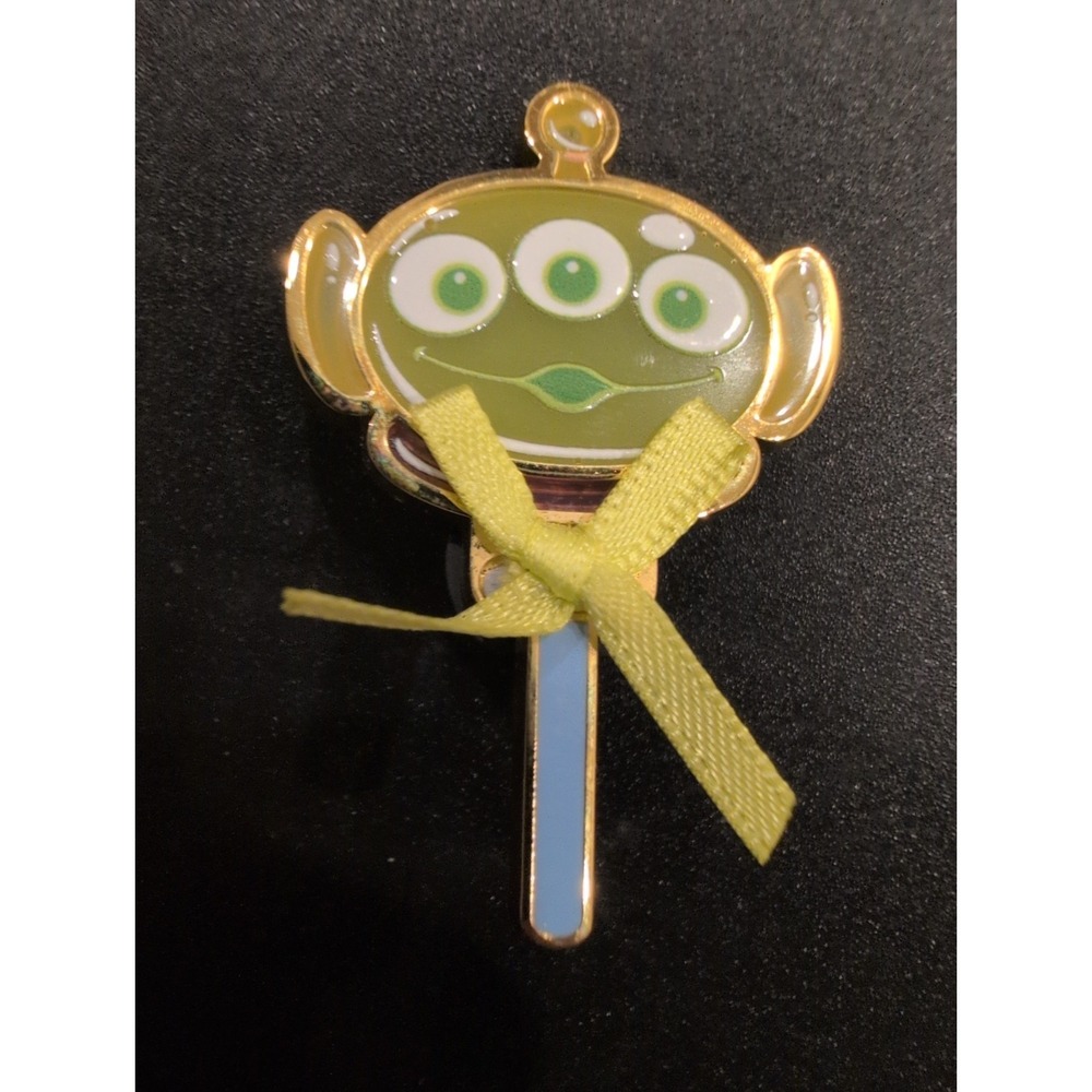 Disney Pixar Toy Story Character Lollipop Pin Stained Glass Sucker Green Alien